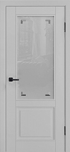 Товар Межкомнатная дверь Модель L-5 (стекло, 900x2000) серая эмаль