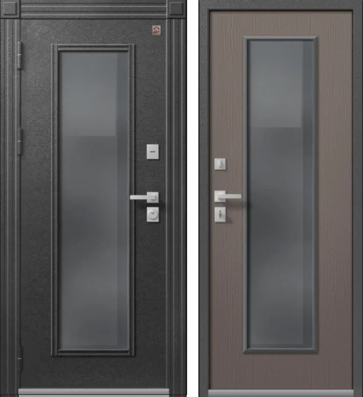 Дверь Термо Premium 2 Антрацит Муар - Софт Софт ясень грей DIS007385